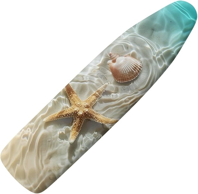GLENLCWE Hawaiian Starfish Shell Ironing Board Cover, Elastic Iron Pad Covers
