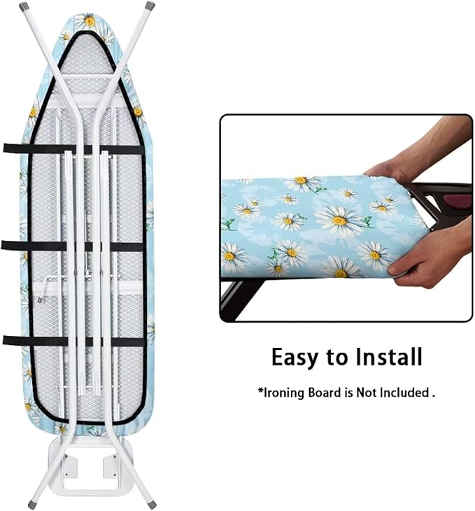 Blue Daisy Ironing Board Covers Standard Washable Ironing Board Protector Home