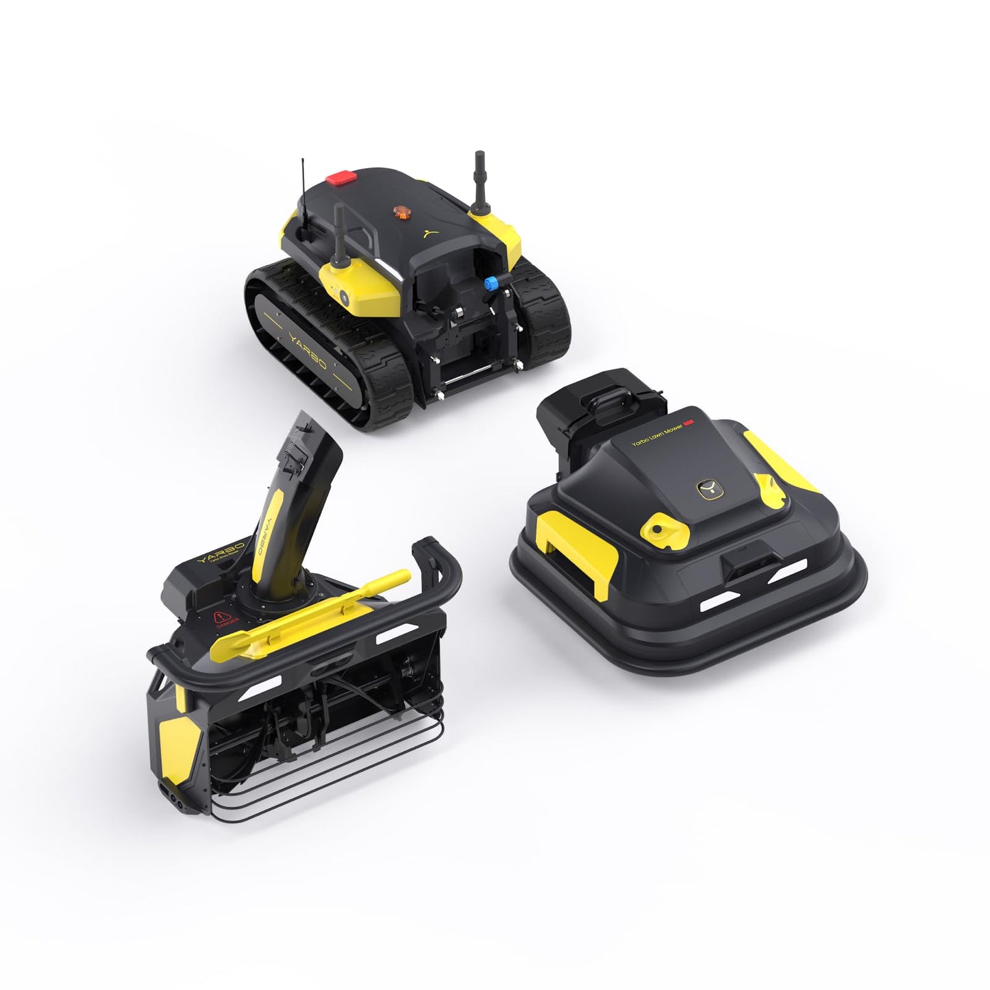 YARBO Robot Lawn Mower Pro and Snow Blower with Modular Design, Auto-Recharging, AI Multi-Zone Mapping & RTK GPS for Navigation