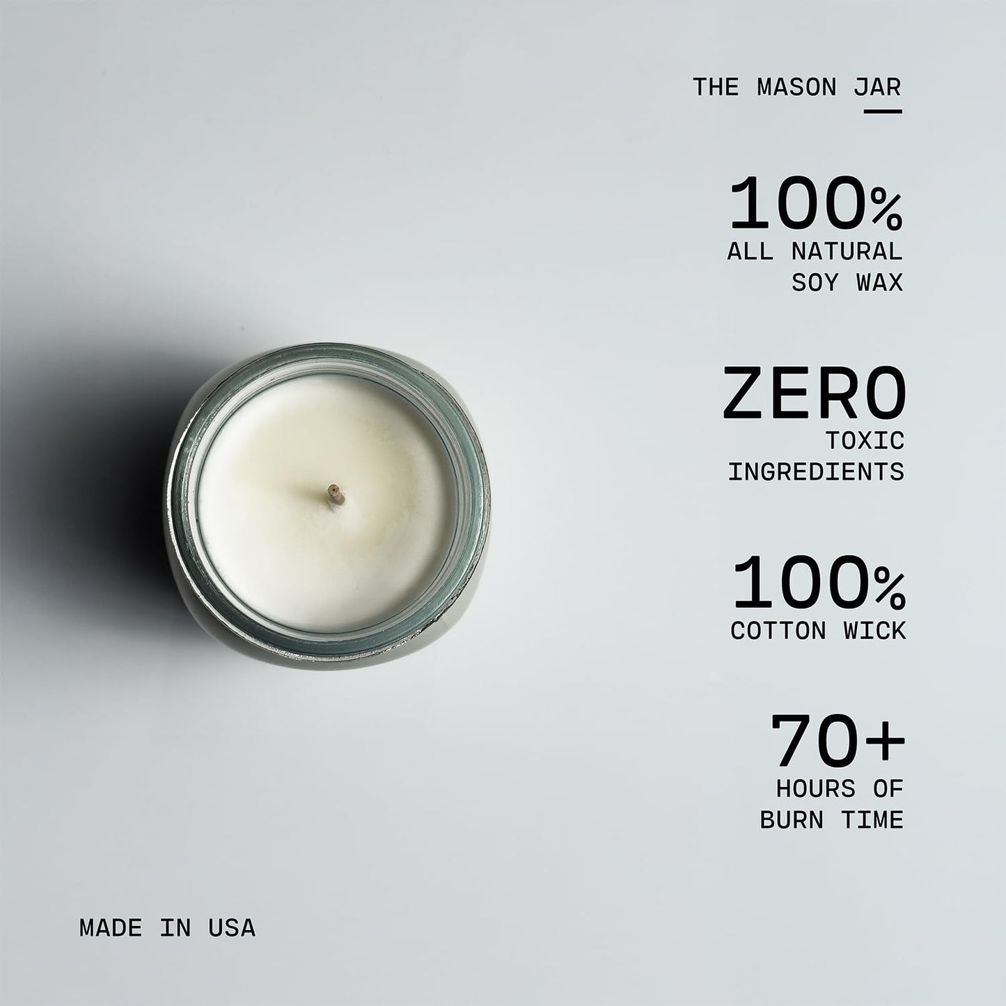 Milkhouse Candle Company Wild Lilacs Soy Candles - Lilacs | Jasmine & Lily | Verdant Greens Scented - 13 oz Mason Jar with Lid, 70+ Hour Burn Time, Made in the USA