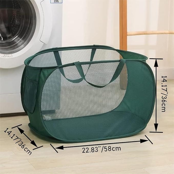 4 Pcs Collapsible Laundry Baskets, Opening Laundry Hamper, Foldable Laundry