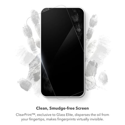 ZAGG Glass Elite Screen Protector for iPhone 16 Pro - 5X Stronger, Reinforced Edges, Ultra-Strong Tempered Glass, Scratch Resistant, Anti-Smudge, Easy Installation, InvisibleShield, Eco-Friendly