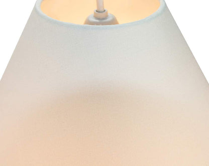 Traditional 12" Cream Cotton Coolie Lampshade Suitable for Table Lamp or Pendant by Happy Homewares