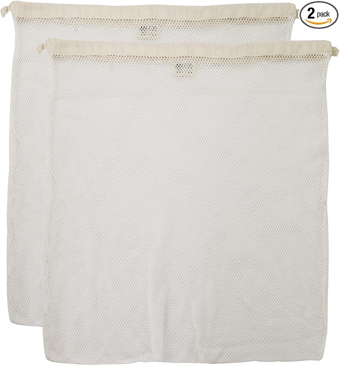 Simple Ecology Organic Cotton Mesh Laundry Bag; Machine Washing Bags