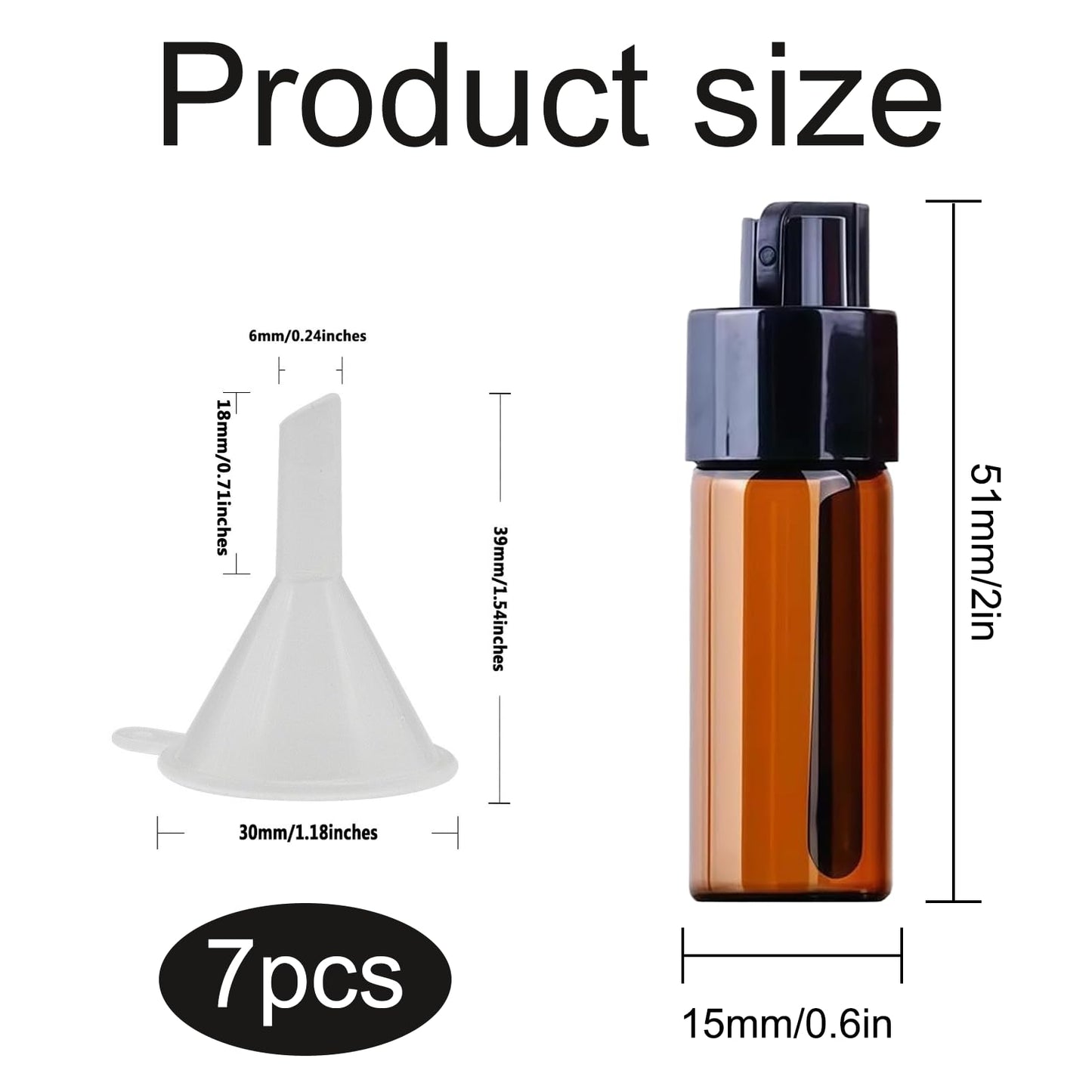 Mini Glass Spice Dispensers With Spoon,Portable Travel Shakers,5ml Capacity,Leak-Proof Airtight, For Camping, Outdoor, Kitchen, And Daily Use(6 Pcs)