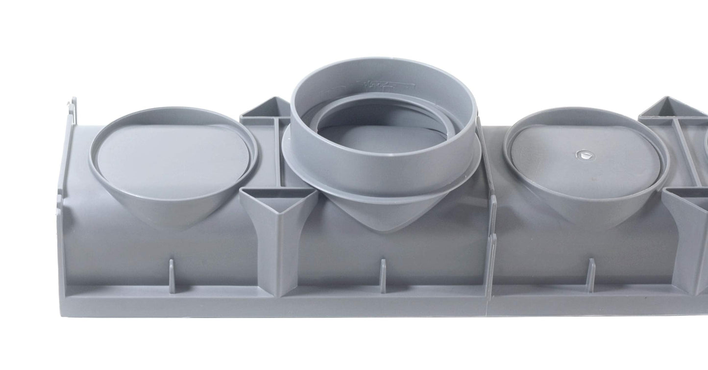 URA WATER - Model UA-100 - Drainage Trench Set - Channel Drain With Galvanized Steel Grate - 3 x 39" - (117" Total Length)