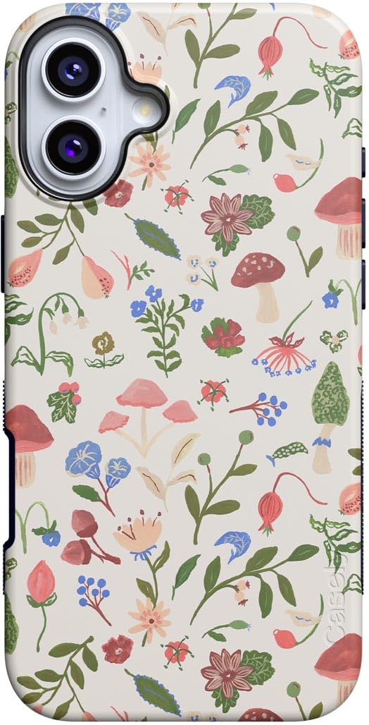 Casely iPhone 16 Case | Nantucket Cottage | Blue Hydrangea | Compatible with MagSafe | Bold Protective Design