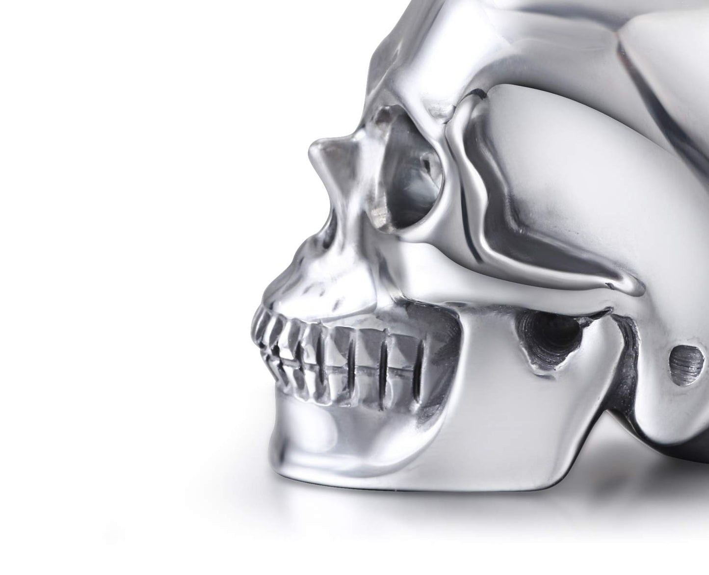 Skullis 2.0" Tera-Hertz Crystal Skull, Hand Carved Gemstone Fine Art Sculpture, Reiki Healing Stone Statue. z8