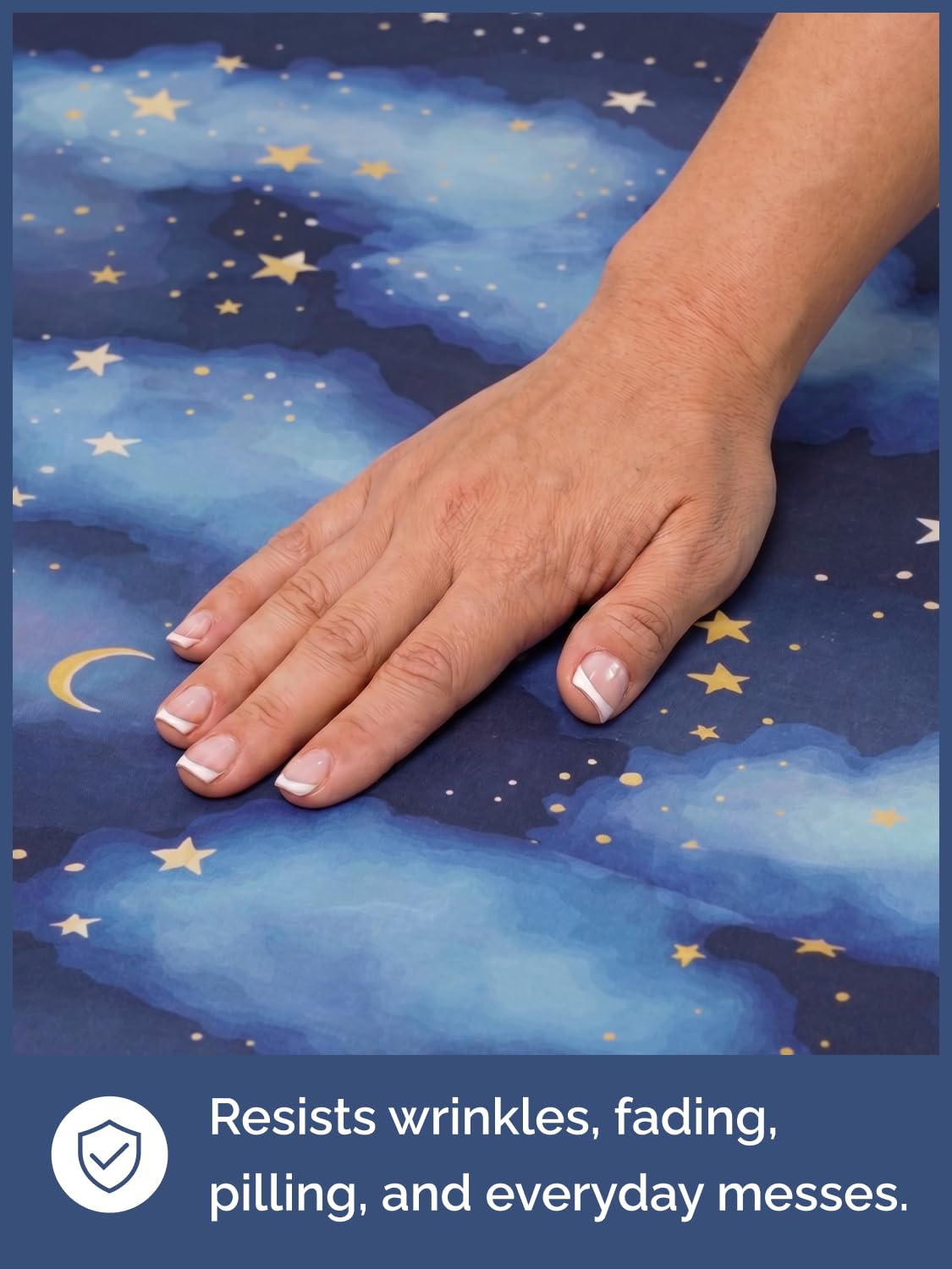 CGK Unlimited Kids Starry Sky Queen 4 Piece Sheet Set - Boys, Girls, Teens, Toddler - Easy Fit Deep Pockets - Soft, Cooling & Breathable Sheets - Cute, Cozy, Fade and Wrinkle Free - Machine Washable