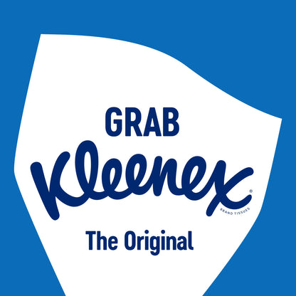 Kleenex Original Facial Tissues - Pack of 12 Tissue Boxes - Soft Tissues for Everyday Use - Gentle on Your Family's Skin with a Touch of Cotton