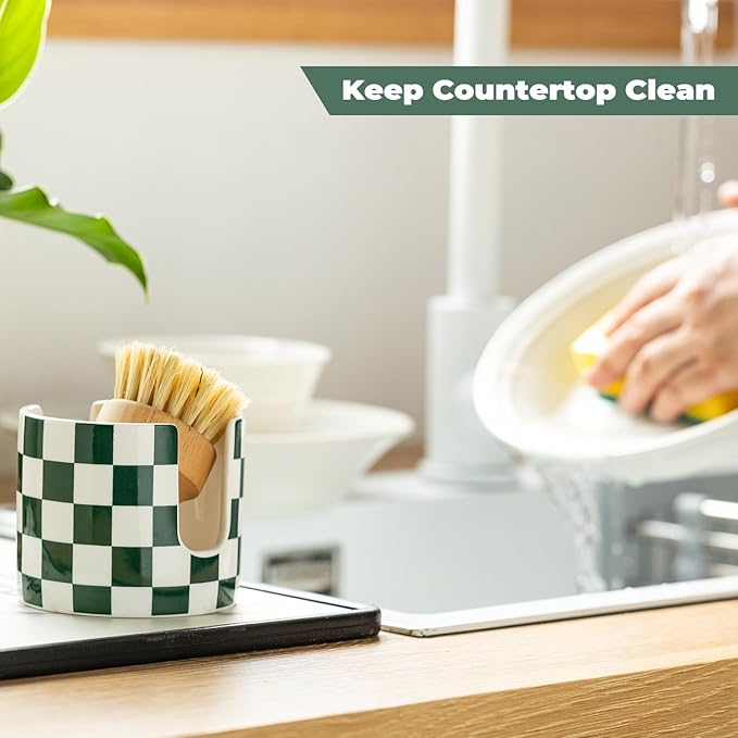 Ceramic Kitchen Sponge Holder, Dish Sponge Holder Suitable