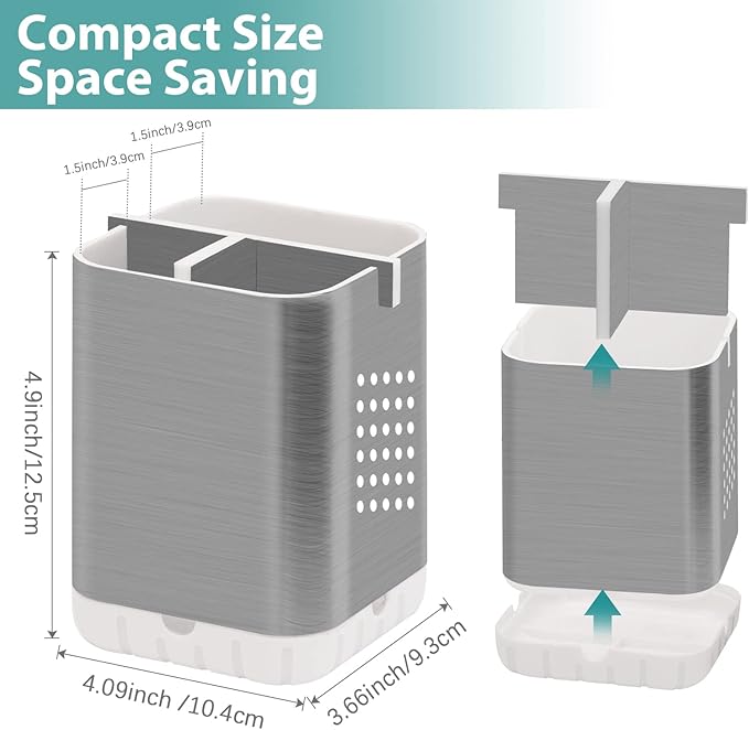 Boperzi Toothbrush Holder Toothpaste Organizer Drainage