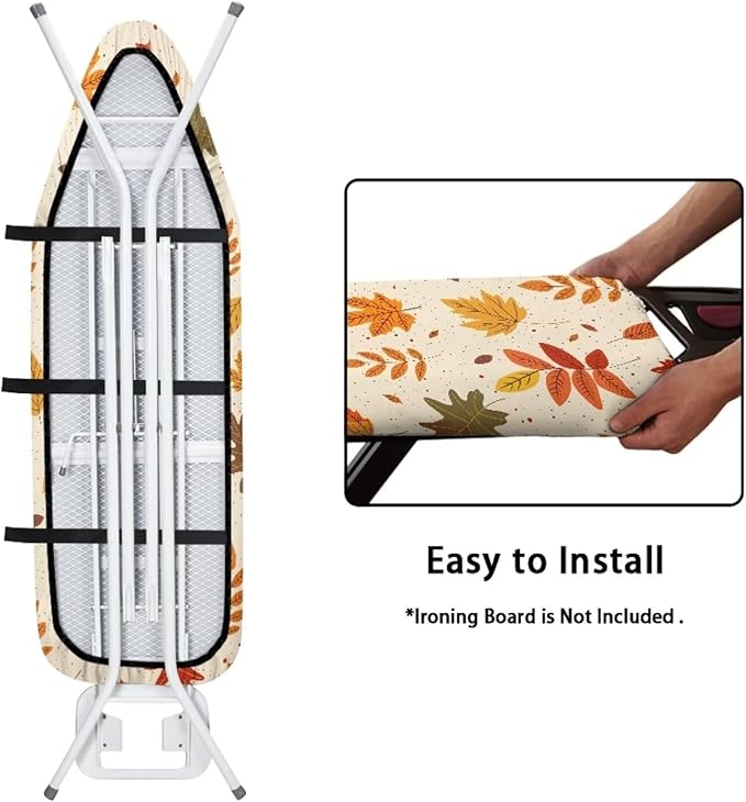 Fall Leaves Ironing Board Cover 15x54 Inch Ironing Board Protector Fall