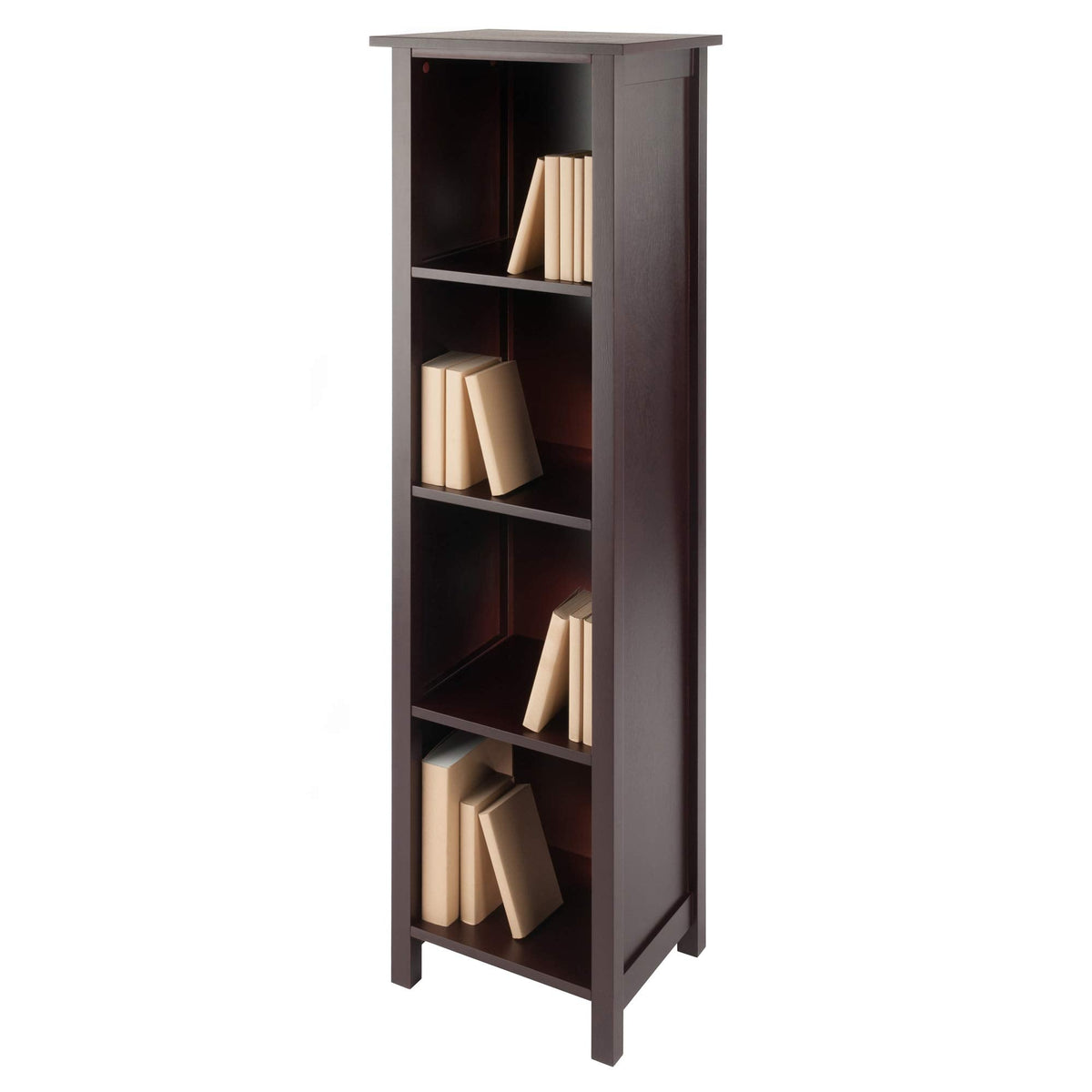 Winsome Wood Milan Storage/Organization, Tall, Antique Walnut