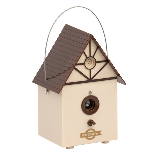 PetSafe Outdoor Ultrasonic Bark Control - Viral on TikTok - No Barking Deterrent for All Dog Sizes - Up to 1/4 Acre Coverage - Weatherproof - Great for Backyards - Bird House Design