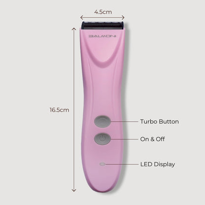 BALMONI Cordless Pet Grooming Kit for Dogs & Cats, Quiet & Powerful Motor Paw & Face Trimmer, Lightweight Clipper, Dopamine Pink, Parent (Bundle-Dopamine Pink)