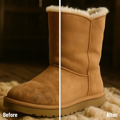 Suede & Nubuck Cleaner Foam 150ml for Shoes, Boots, Sandals, Trainers | Clean & Protect Dirt & Stains | Includes 3 Sided Suede Brush & Cleaning Cloth