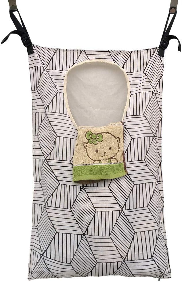 HDHYK Adjustable Space Saving Door Hanging Laundry Hamper