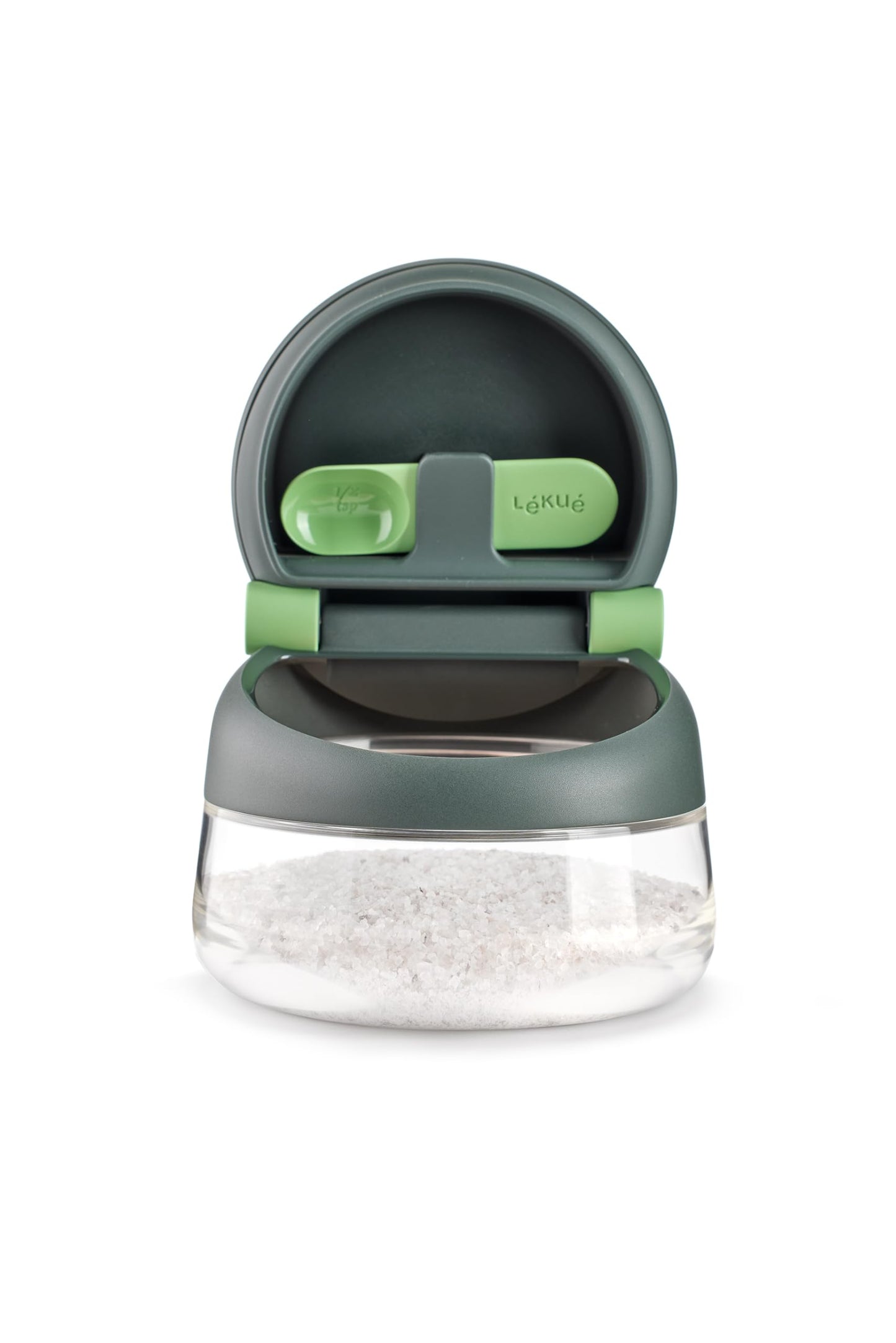Lékué 16.9oz Shaker Salt Cellar, 0.5 x 4.1inch, Clear
