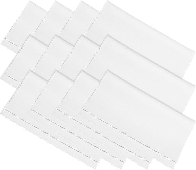 PATIKIL Eyeglass Microfiber Cleaning Cloth 7"x6", 12 Pack Glasses Cleaning