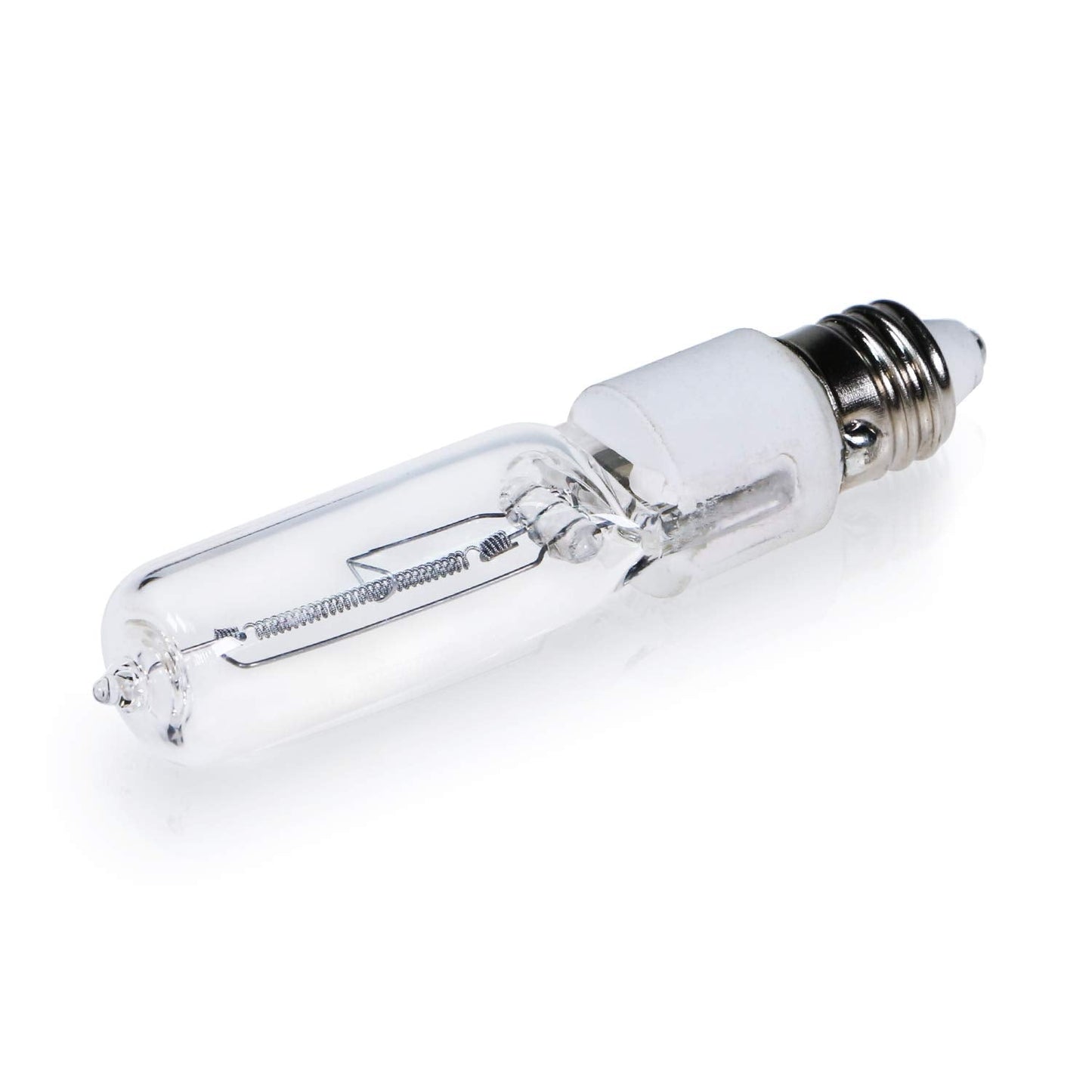 Comyan JDE11 75W Halogen Bulb, E11 Mini Candelabra Base, 1050 Lumens, Quartz Glass, 4-Pack
