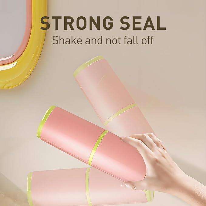 Toothbrush Cup with Cover – Leak-Proof Seal, Large Capacity