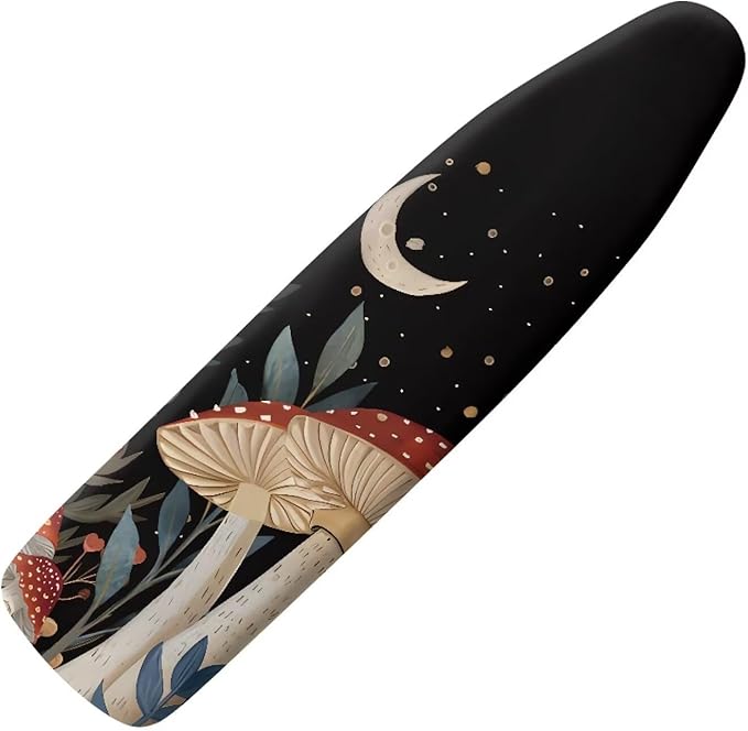 Moon Mushroom 15x54 Ironing Board Cover Elastic Edge Applicable Standard Size
