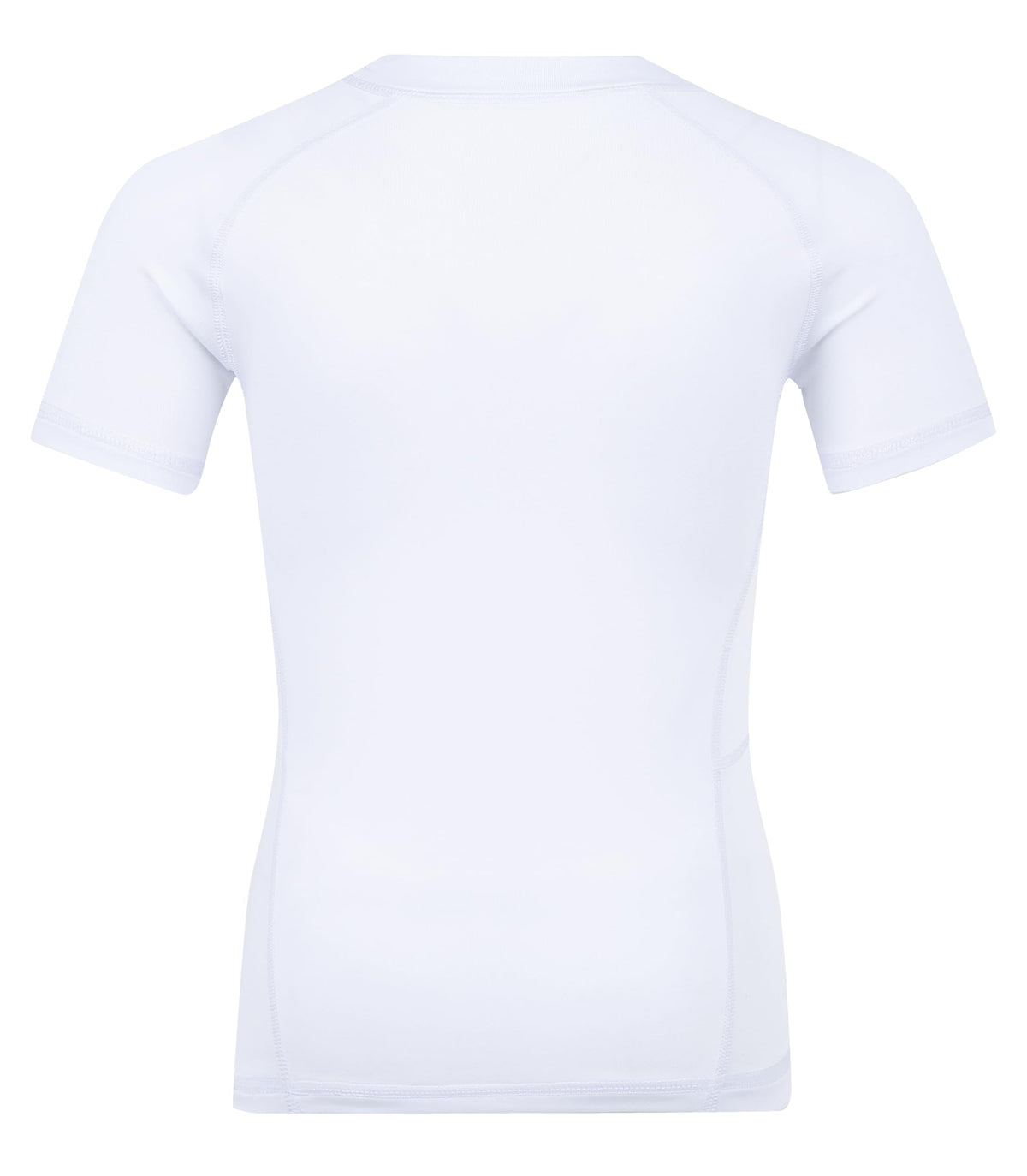 Runceptual Youth Boys Compression Shirt Short Sleeve Kids Quick Dry Base Layer Undershirt Basketball Athletic T-Shirt (US, Alpha, Medium, Regular, White)