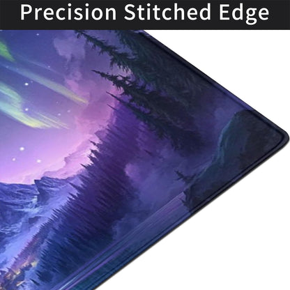 ZOCOZY Extended Mouse Pad Large Gaming Mouse Pads - Aurora Painting Northern Lights Mountains Stars Desk Pad Computer Desk Mat Non-Slip Mousepad for Game Players, Office, Study (48" x 24")