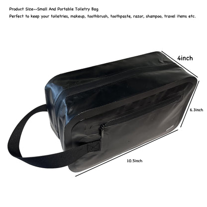 EMSEEK Travel Toiletry Bag Water Resistant Shaving Bag For men Large Hanging Dopp Kit Make up bag Women Travel Accessories Organizer for Travel Gym Work out daily use outdoor (Black)
