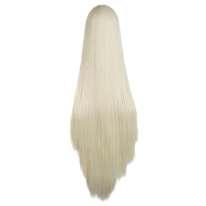 MapofBeauty 40"/100cm Natural Soft Straight Long Cosplay Wig (Light Blonde)