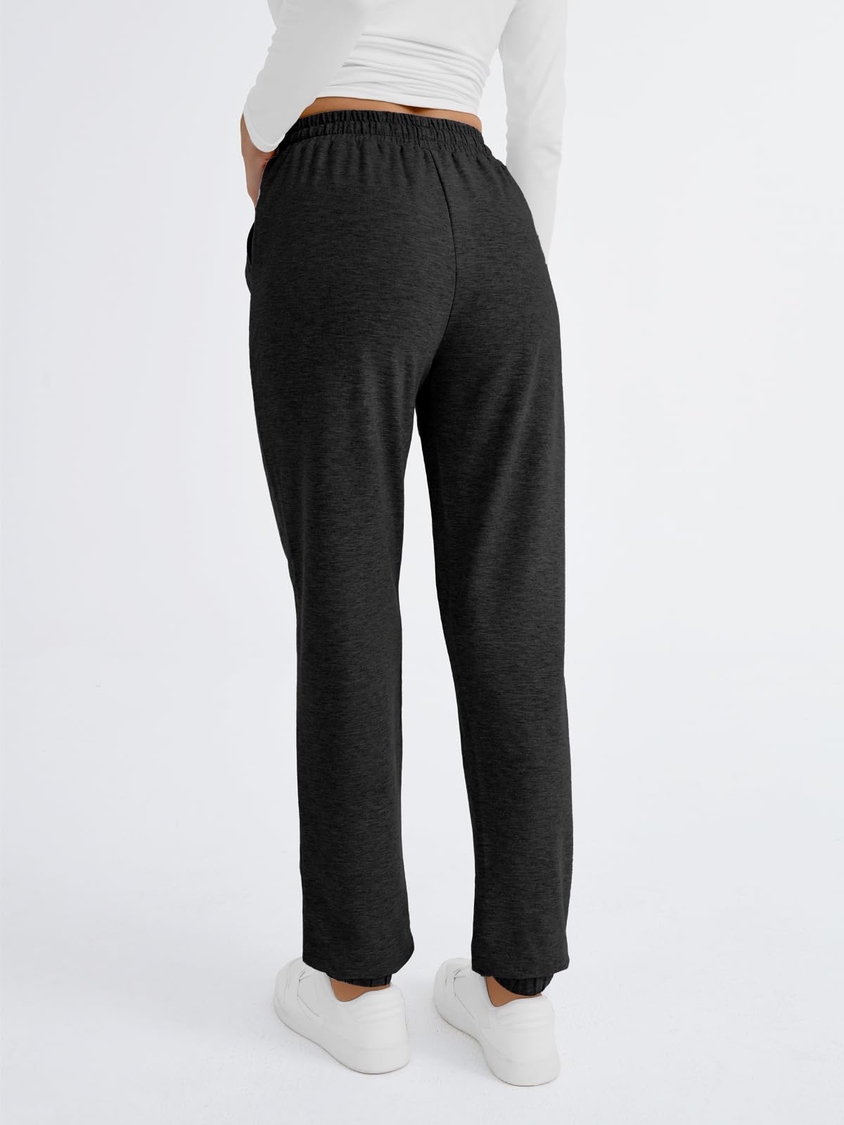 AUTOMET Sweatpants Women Lounge Pajama Travel Pants Work Pants Joggers Fall Clothes Winter Business Casual Outfits 2025 Black XL