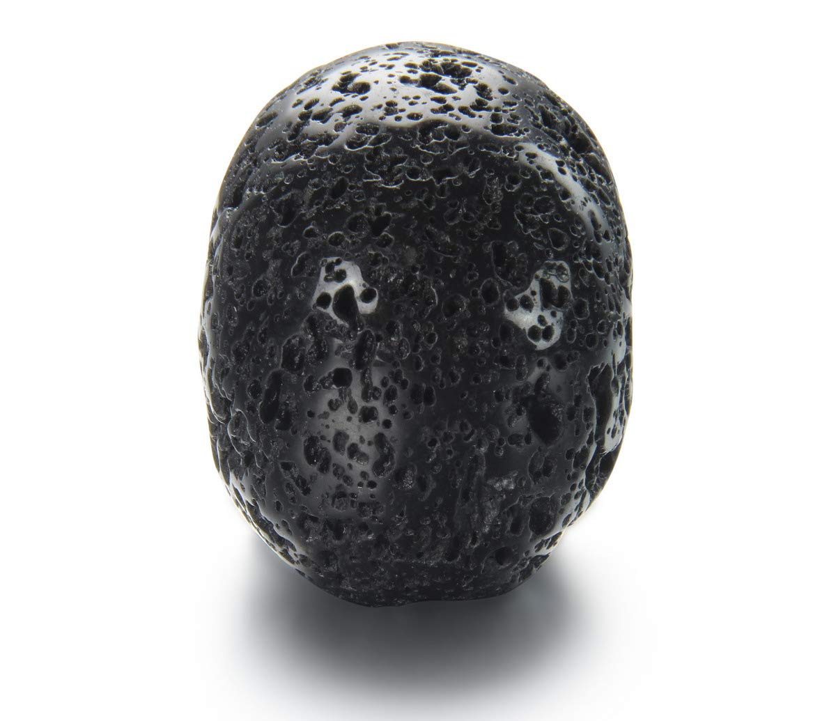 Skullis 2.0" Hot Lava Stone Crystal Skull, Hand Carved Gemstone Fine Art Sculpture, Reiki Healing Stone Statue.