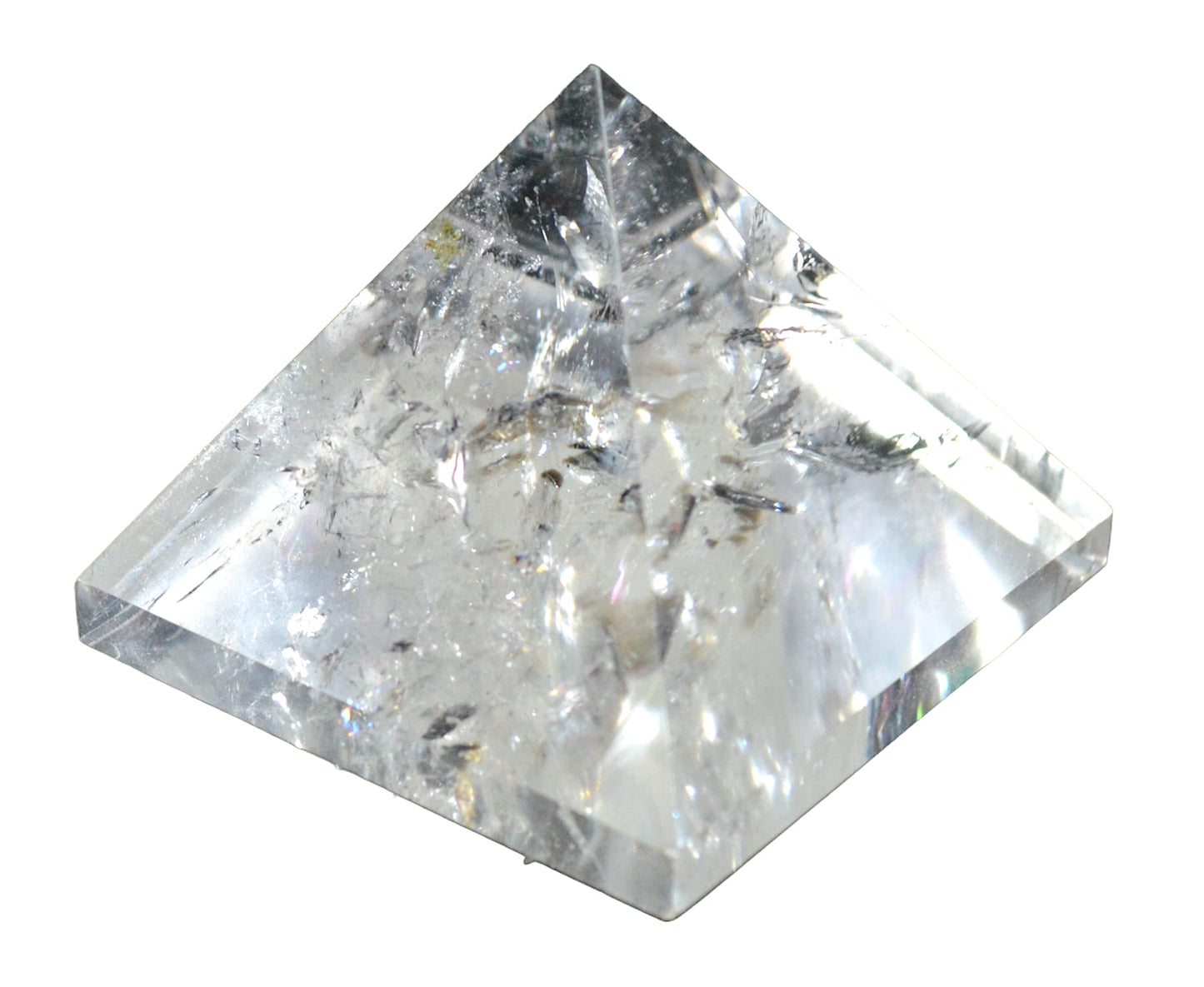 Crystal Quartz Pyramid (Approx. 2 Inches) - All Zodiac Signs - Crown Chakra Alignment - Amplify Your Energy