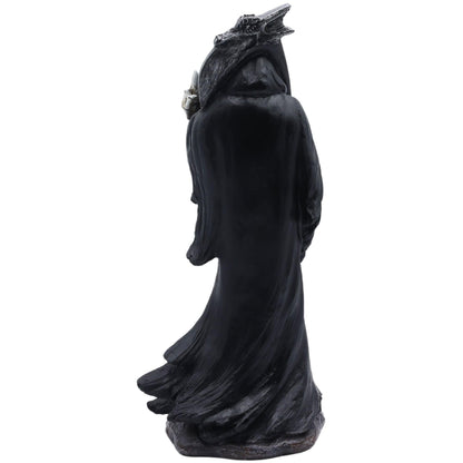 Candy Creations On Cloud 9 Grim Reaper Holding Up Middle Finger Statue, Death Halloween Gothic Figurine, Horror Home Decor