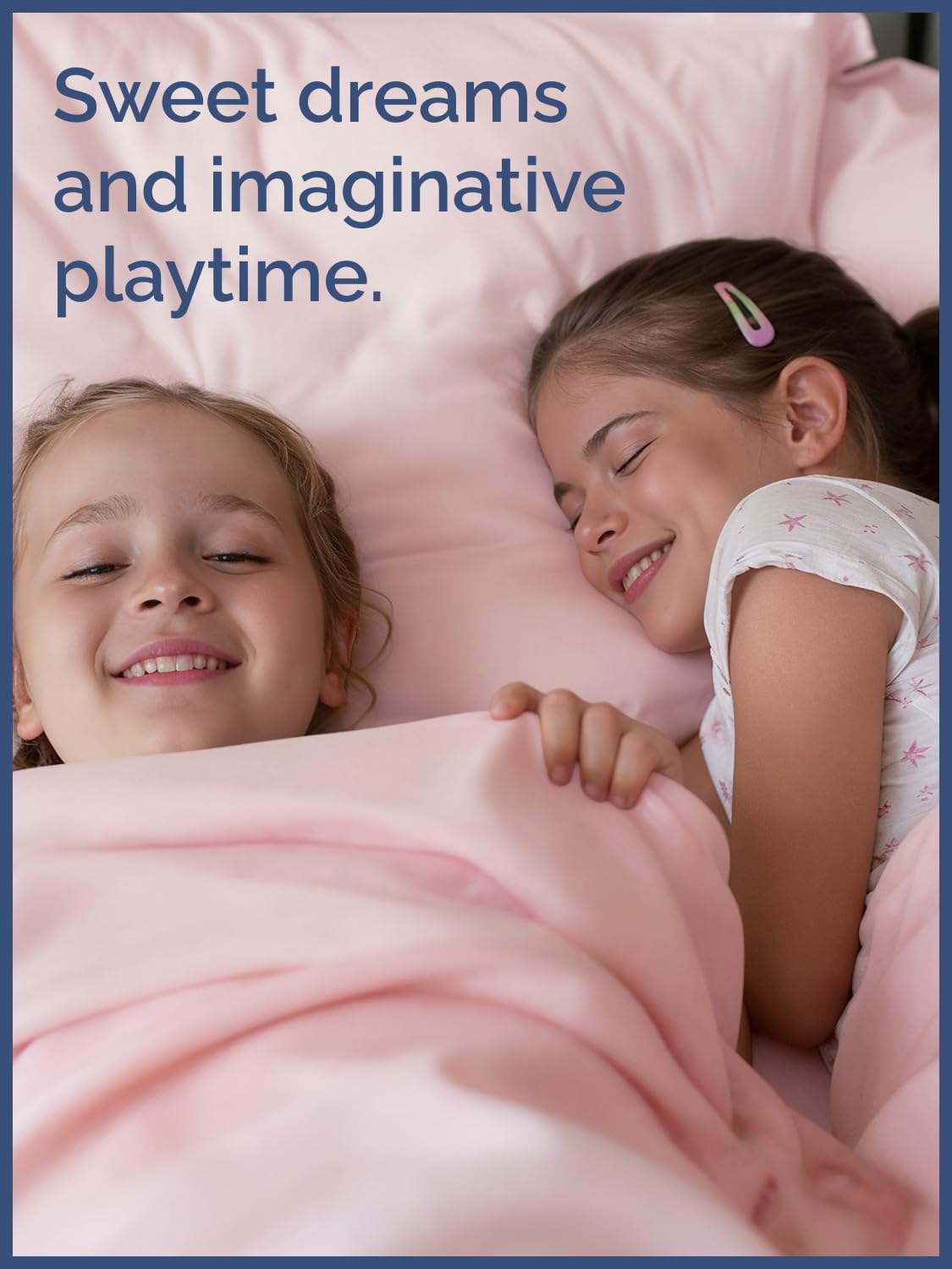 Kids Queen Size Bed Sheet Set - 4 Piece Kids Loft Bed Sheets - Solid Pink Themed Bedding - Soft, Cute and Cozy - Breathable and Machine Washable - Bedding for Boys, Girls, Teens & Toddlers - Oeko-Tex