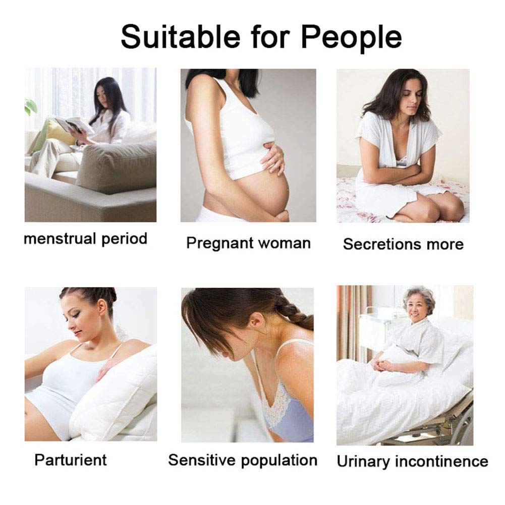 RZJZGZ (5 Pcs 35cm) Extra Long Sanitary Pads for Day and Heavy Flow Menstrual Pads Reusable Washable Sanitary Towels Pads Charcoal Bamboo Cloth Napkins Postpartum Nursing Pads with Mini Carry Bag Set