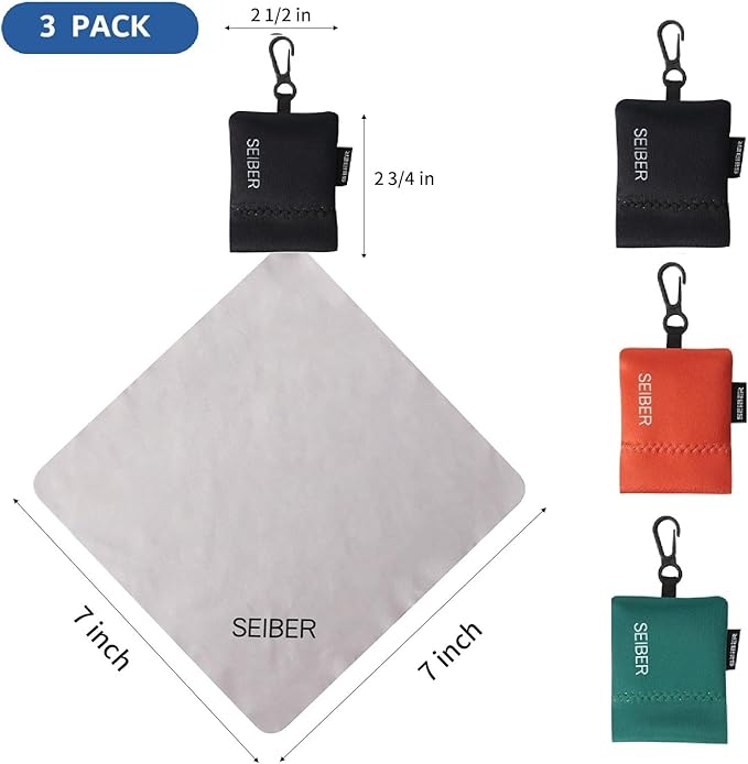 SEIBER Eyeglass Cleaning Microfiber Cloth -