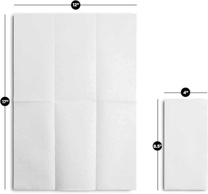 5000-Pack BloominGoods Disposable Bathroom Napkins | Linen-Feel Guest Towels |