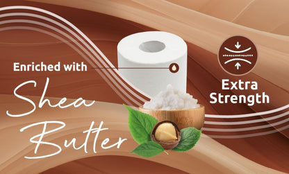 Phoenix Toilet Rolls – 45 Pack | 3 Ply Shea Butter Scented Toilet Paper | Bulk Buy, Soft, Quilted, Sustainably Sourced, Eco- Friendly Luxury Bathroom Tissue