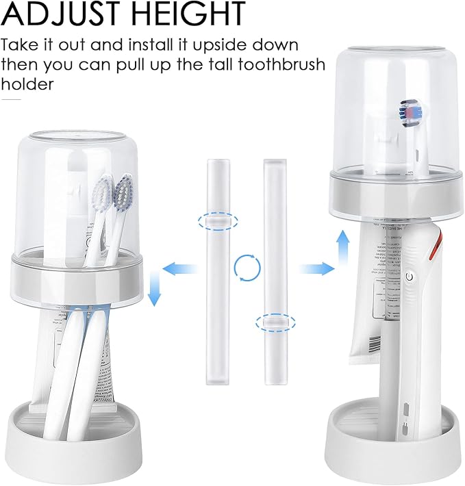 Covered Toothbrush Holder with Cup