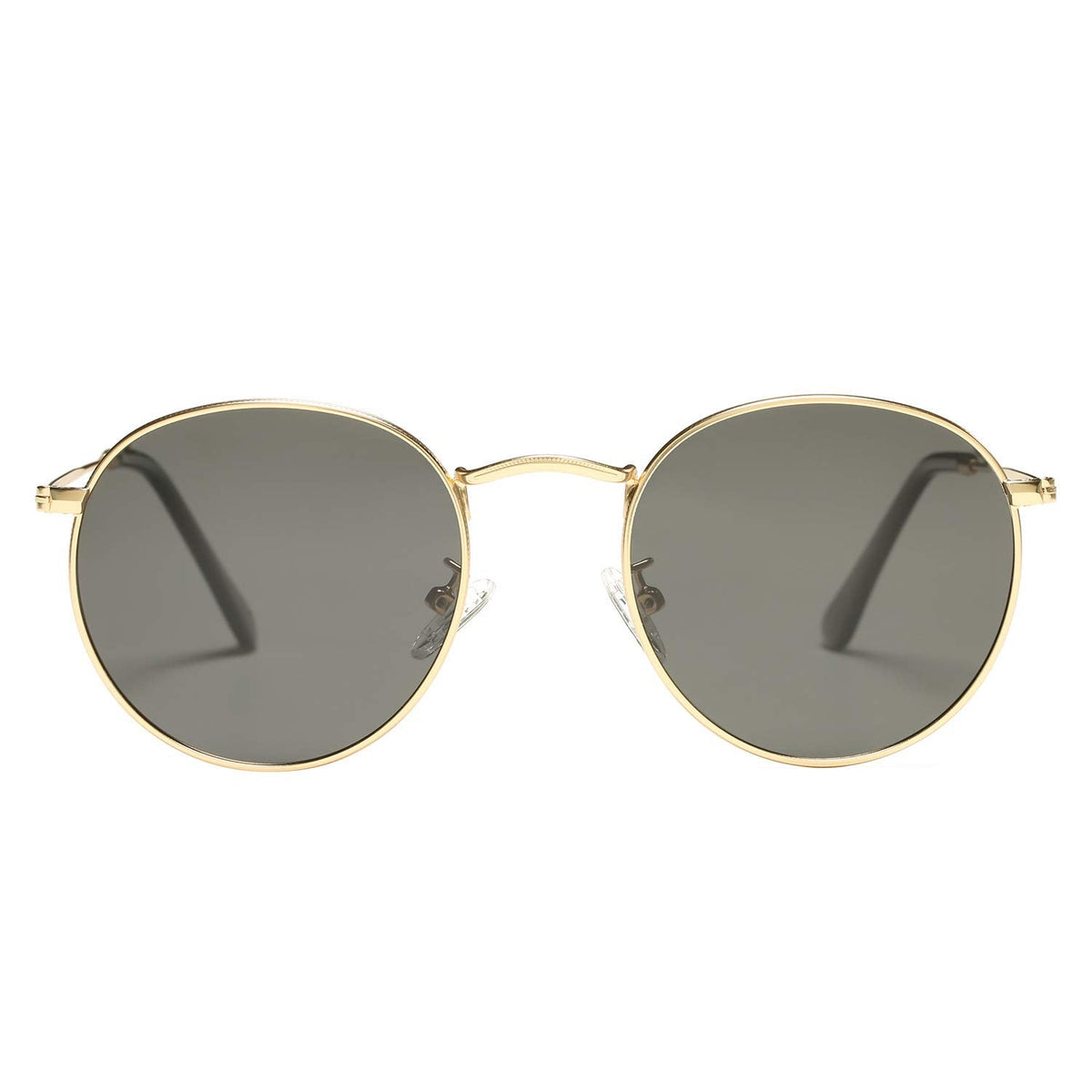 Pro Acme Small Round Metal Polarized Sunglasses for Women Retro Designer Style