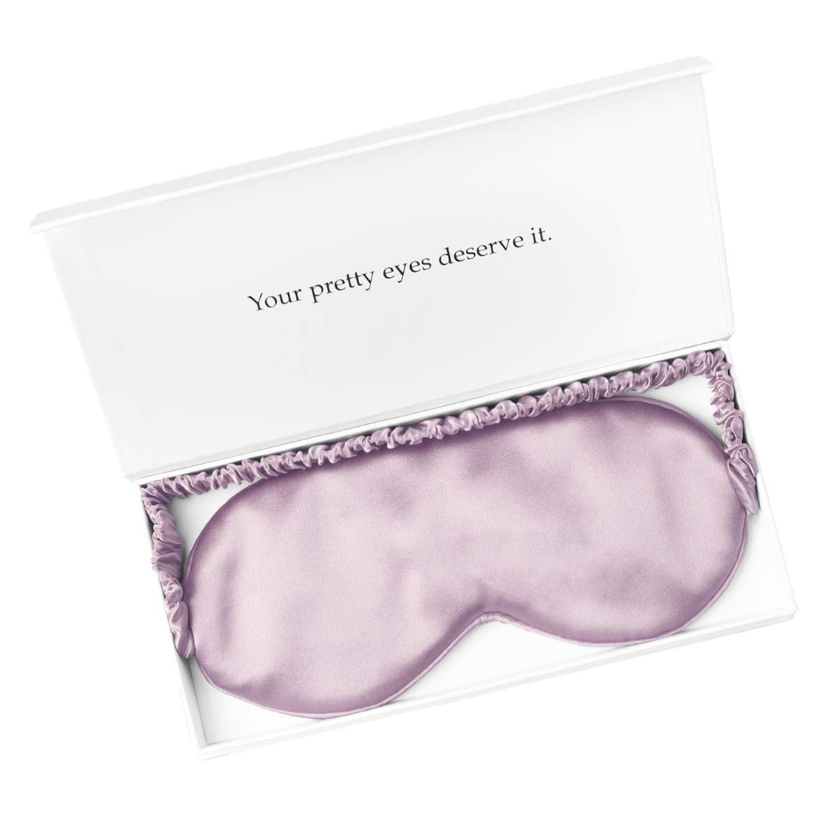 Silk Sleep Mask Light Blocking Luxury 100% Mulberry 19mm Silk Eye Mask Eye Cover Blindfold Ultra Soft Light & Comfy Anti Aging Skin Care with Travel Bag Gift Package