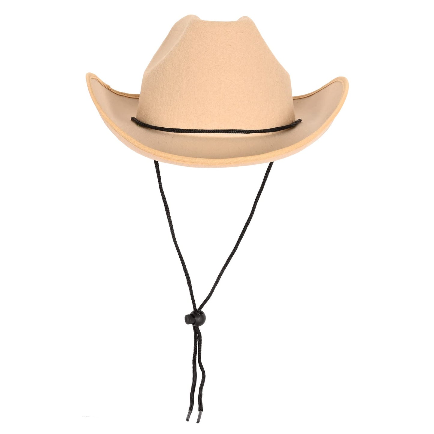 Beistle Novelty Felt Cowboy Hat For Country Western Theme Wild West Party Supplies, Halloween Costume Dress Up, Tan