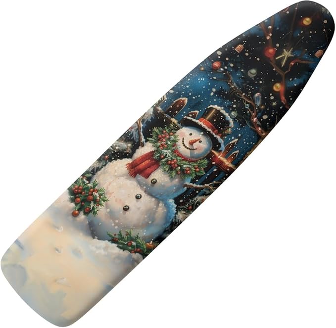 ZDCUSTOM Snowman Bird Ironing Board Cover Universal Stretchy Stain Reisstant