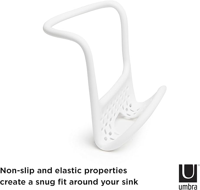 Umbra Sling Kitchen Sink Caddy Sponge Holder, Hangs Over Faucet or Divider