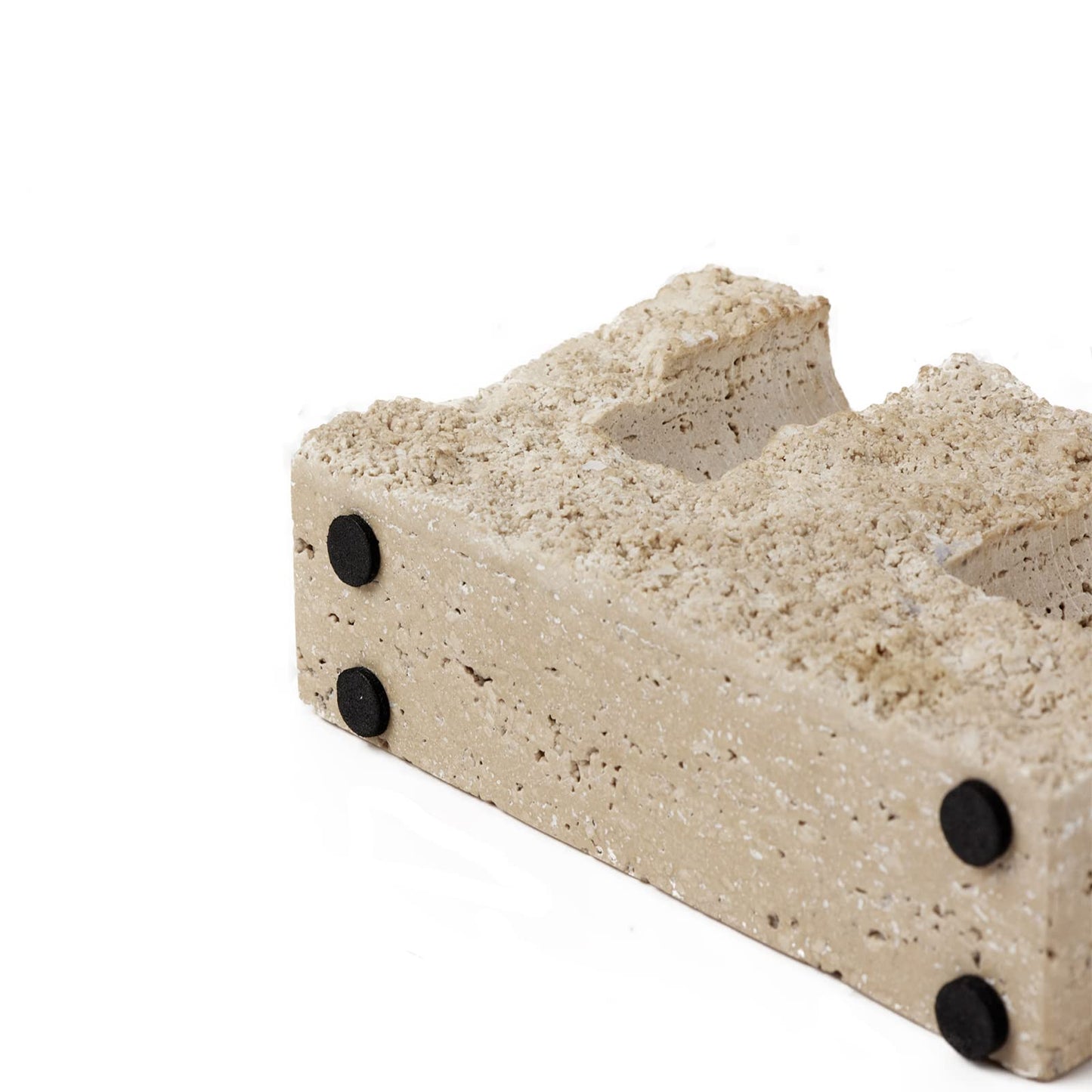 Marble Taper Candle Holder,Travertine Stone Candlestick Holder, Beige