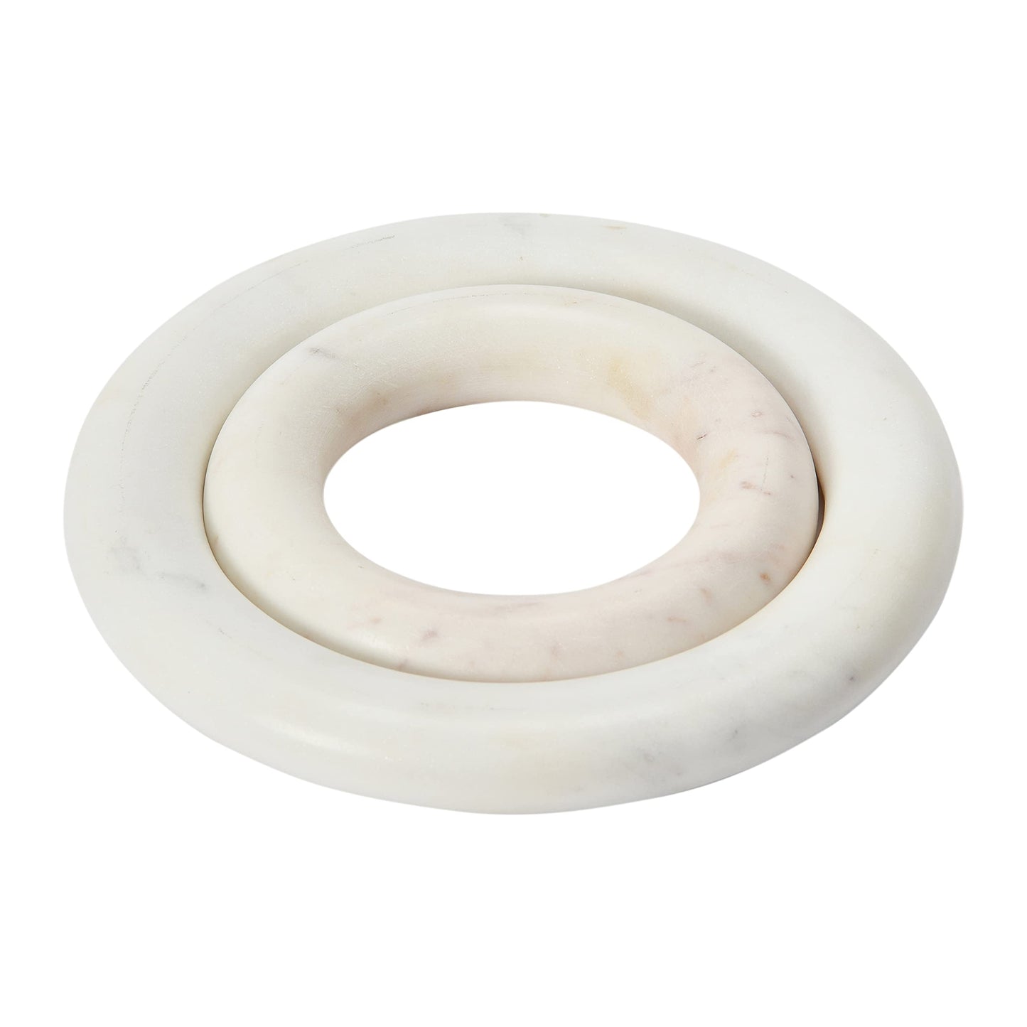 Creative Co-Op Marble Trivets for Dining Table, Set of 2
