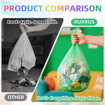 5l Bin Liners 200 Bags Small Pedal Bin Bags XUXRUS Thicken Leakproof Plastic Bags for Bathroom Office,Kitchen Desk Fit UK 5-8 Liter,0.8,1.1 Gal Colorful