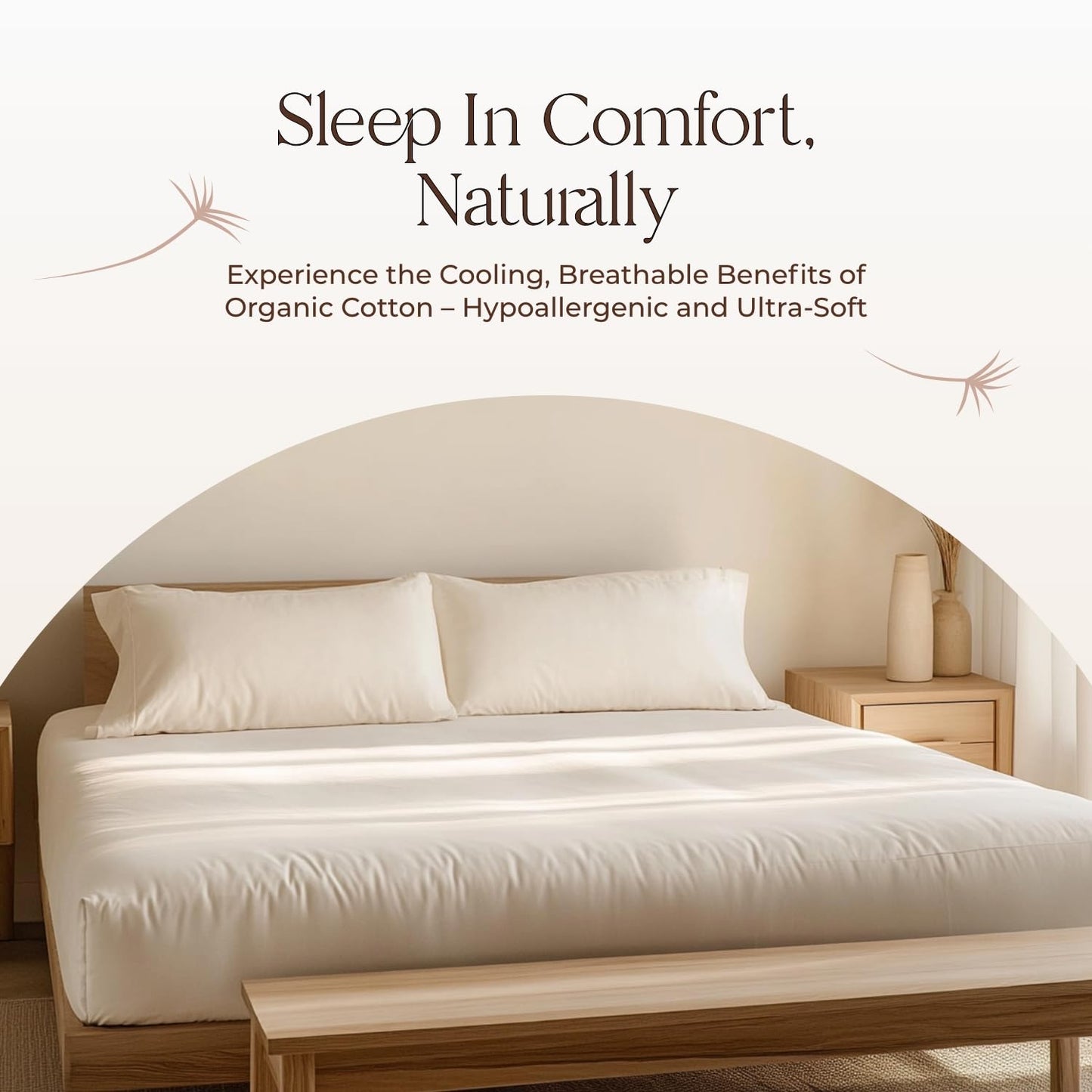 Organic Waterproof Mattress Protector Twin Size - 100% Waterproof Mattress Pad with Extra Soft Quiet & Breathable Triple Layer Protection - GOTS Certified Machine Washable Deep Pocket Design (Twin)